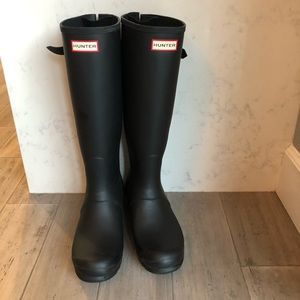 Hunter Original Tall Back Adjustable Rain Boots